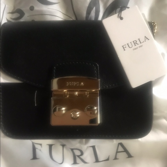 FURLA Women's Metropolis Mini Cross Body - Black - Picture 12 of 15